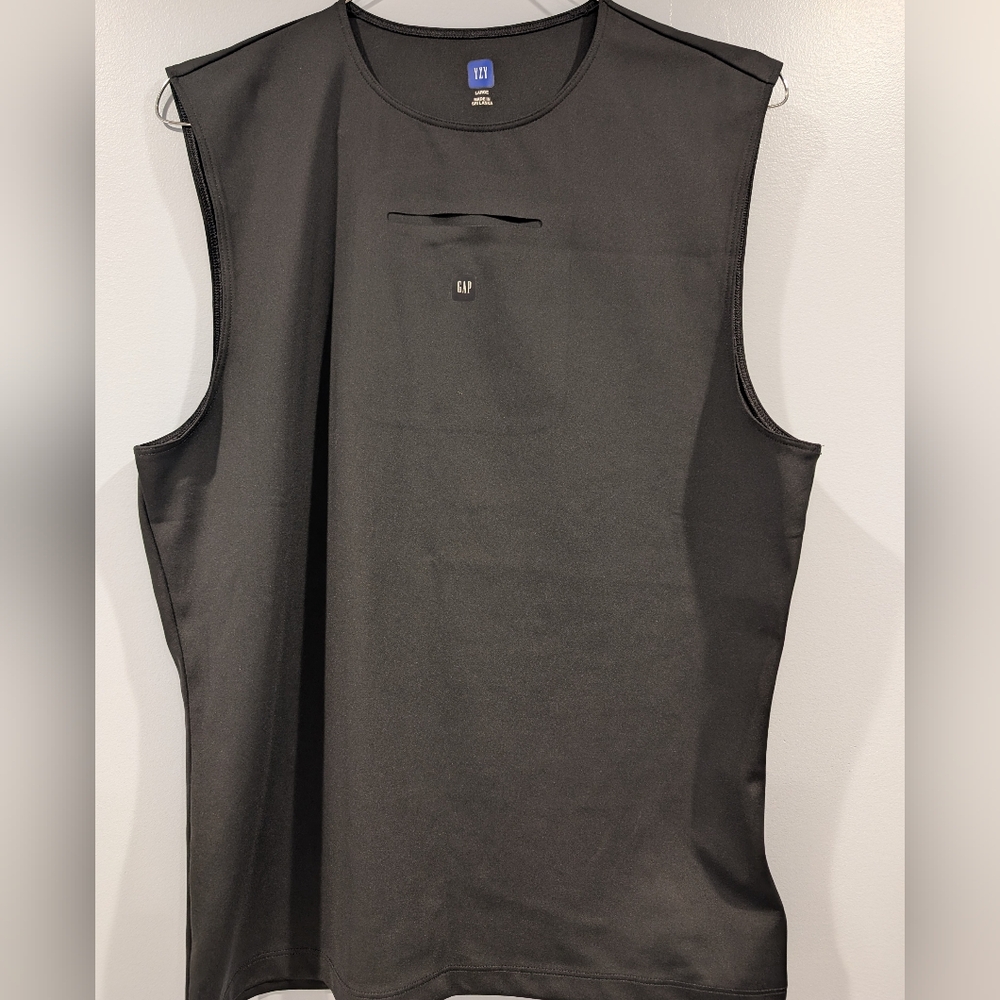 Men's Yeezy Gap Black Sleeveless Shirt Compression